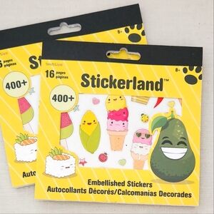 Set of 2 Stickerland Simple Foods Stickers Set NEW!